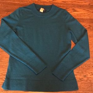 Teal Merino Wool Pullover
